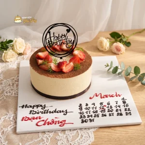 Bánh kem tiramisu tặng người yêu