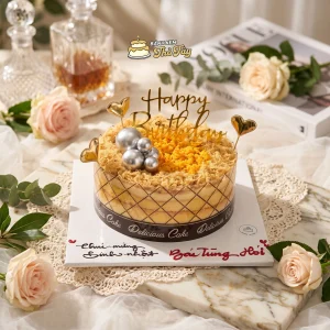 Bánh bông lan chà bông trứng muối
