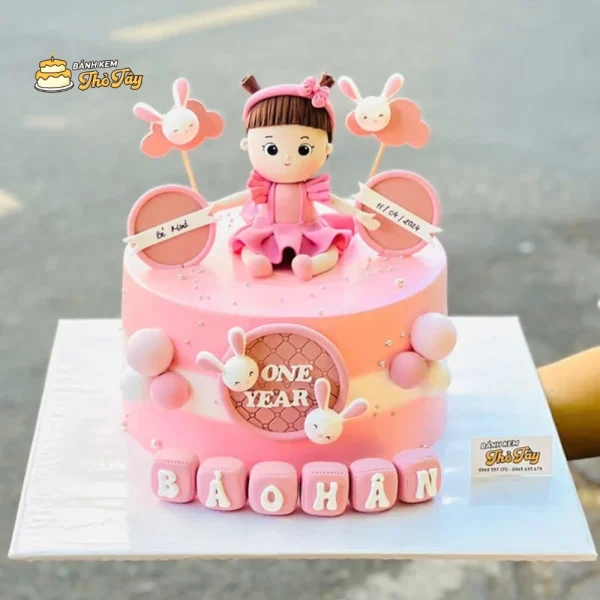 Bánh kem đẹp cho bé gái