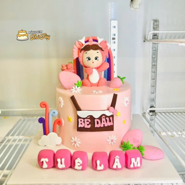 Bánh kem dễ thương cho bé gái