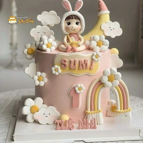 Bánh kem đầy tháng cho em bé