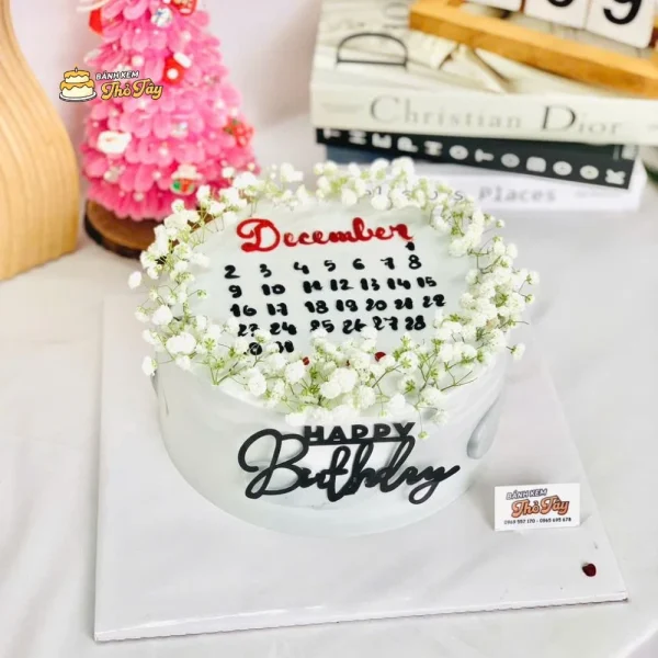 Bánh kem vẽ lịch