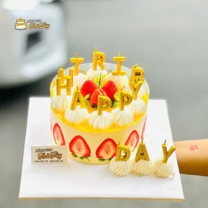 Bánh mouse xoài dâu