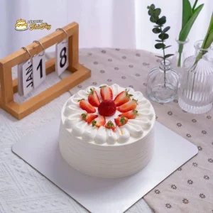 Bánh kem dâu tây đơn giản