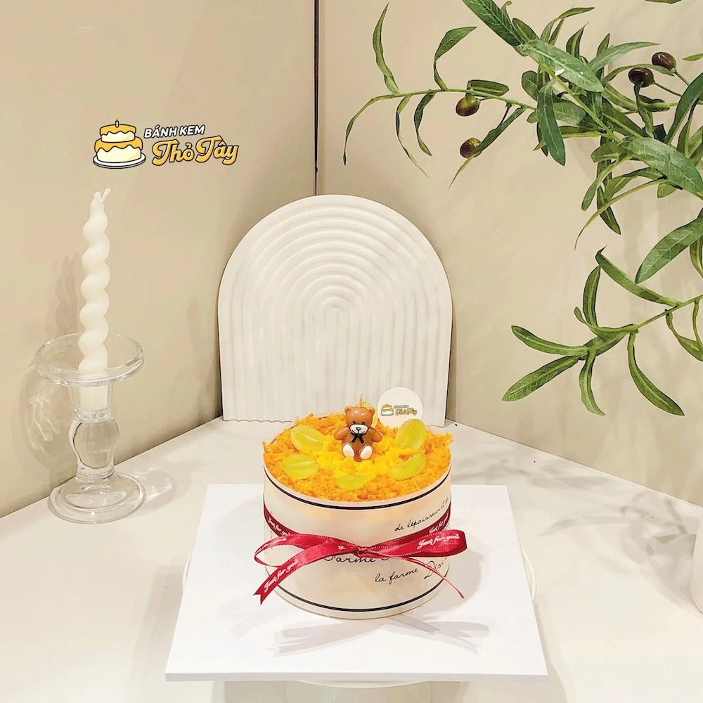 Mẫu bánh bông lan trứng muối cute