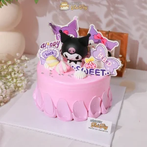 Bánh kem kuromi màu hồng