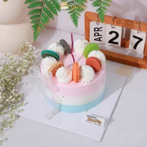 Bánh kem 3 màu pastel