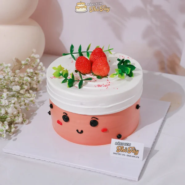 Bánh kem tạo hình ly trà sữa