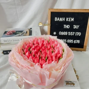 Bánh kem bó hoa