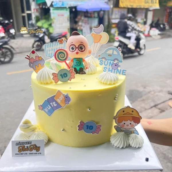 Bánh kem thôi nôi bé trai