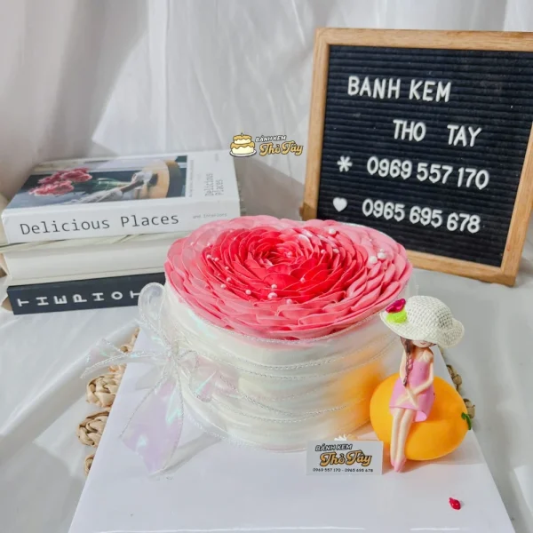 Bánh kem hình bông hoa