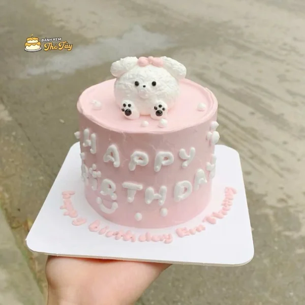 Bánh kem mini hình con chó