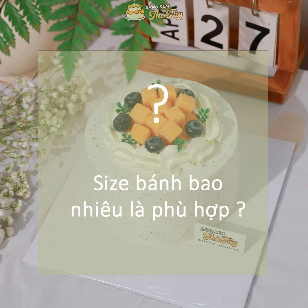 Cách chọn size bánh kem phù hợp cho bữa tiệc
