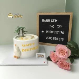Bánh kem con vịt nằm ngửa