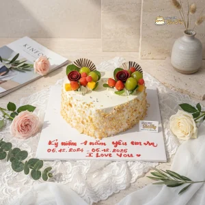Bánh kem bắp trái tim