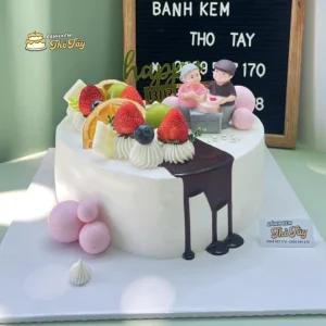 Bánh kem mừng sinh nhật ông bà
