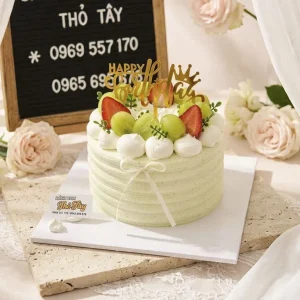 Bánh kem nho xanh hàn quốc