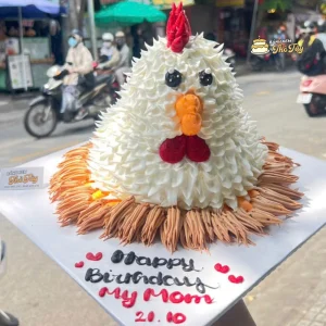 Bánh kem hình con gà trống