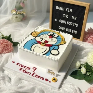 bánh sinh nhật vẽ hình doraemon