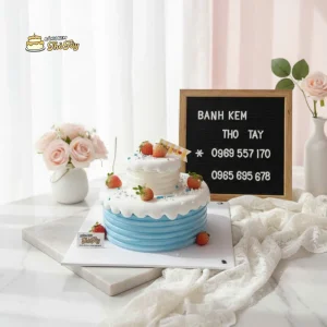 Bánh kem chảy 2 tầng