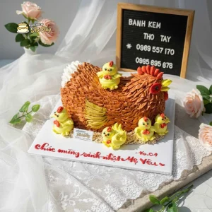 Bánh kem tạo hình con gà