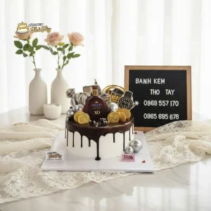 Bánh kem tiền vàng cho nam