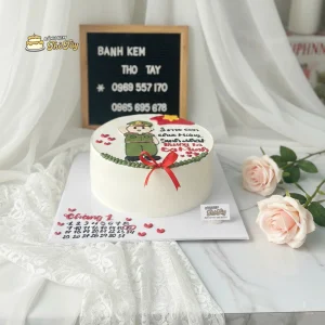 Bánh kem vẽ chú công an