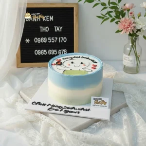 Bánh kem vẽ hình chibi