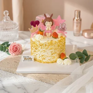 Bánh kem bắp cho bé gái