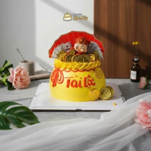 Bánh kem cúng thần tài