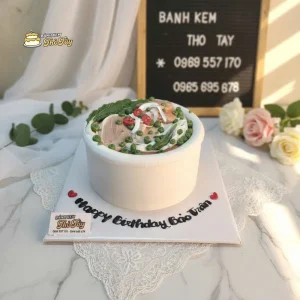Bánh kem tạo hình tô phở
