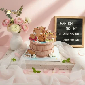 Bánh sinh nhật capybara dễ thương