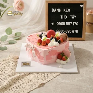 Bánh kem hình trái tim đẹp