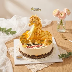 Bánh kem hình con ngựa tuổi ngọ