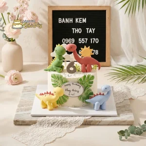 Bánh kem khủng long dễ thương