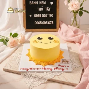 Bánh kem mặt trời cho bé
