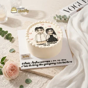 Bánh kem kỷ niệm tình yêu