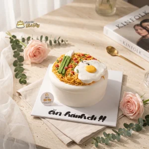 Bánh kem tô mì hai trứng hài hước