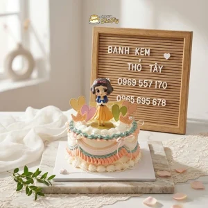 Bánh kem công chúa bạch tuyết đẹp