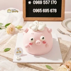 Bánh kem heo hồng dễ thương tặng bạn gái