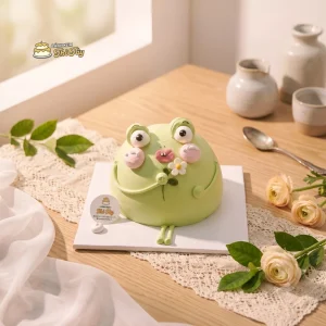 Bánh sinh nhật ếch xanh ngộ nghĩnh