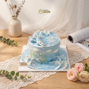 Bánh kem hình sóng biển